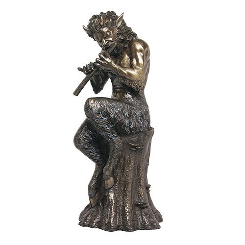PTC 9.75 Inch Satyr Creature Mythological Being Resin Statue Figurine