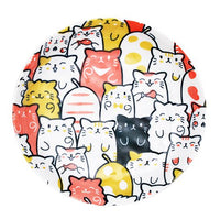 JAPAN COLLECTION Made in Japan Cat World Cute Cat Design Appetizer Salad Dessert Plate