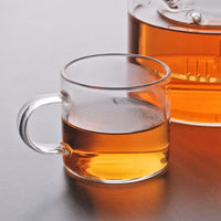 JAPAN COLLECTION Tea Concept Simple Brew Loose Leaf Glass Tea Cup 2 Inches Tall