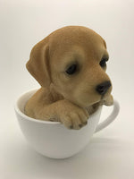 PACIFIC GIFTWARE Adorable Teacup Pet Pals Puppy Collectible Figurine 5.75 Inches (Yorkie)