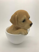 PACIFIC GIFTWARE Adorable Teacup Pet Pals Puppy Collectible Figurine 5.75 Inches (Yorkie)