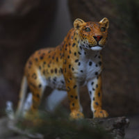 PACIFIC GIFTWARE Realistic Big Cat Leopard Perching on Wood Resin Figurine Statue