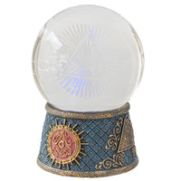 PACIFIC GIFTWARE Masonic LED Ball Resin Figurine Statue Home Decor