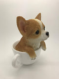 PACIFIC GIFTWARE Adorable Teacup Pet Pals Puppy Collectible Figurine 5.75 Inches (Yorkie)