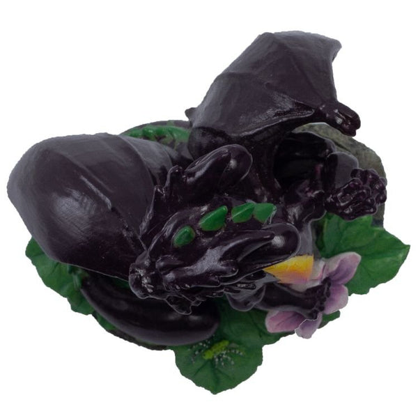 PACIFIC GIFTWARE Garden Dragon Eggplant Sculpture Home Decor Gift