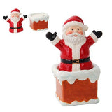 PACIFIC GIFTWARE Attractives Santa On Chimney Ceramic Salt Pepper Shakers