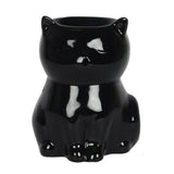 PACIFIC GIFTWARE Black Cat Ceramic Oil Burner Diffuser Home Decor