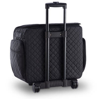 KIOTA Makeup Artist Rolling Makeup Train Case Cosmetic Organizer Soft Trolley
