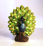 Majestic Peacock Dance Opening Feathers LED Lighted Decorative Indoor Outdoor
