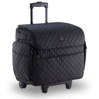 KIOTA Makeup Artist Rolling Makeup Train Case Cosmetic Organizer Soft Trolley