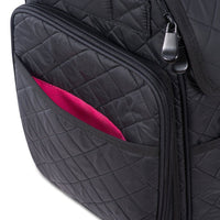 KIOTA Makeup Artist Rolling Makeup Train Case Cosmetic Organizer Soft Trolley