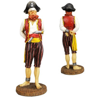 Pirate See Hear Speak No Evil Decorative Shelf Sitter Figurines 5.5" Set of 3